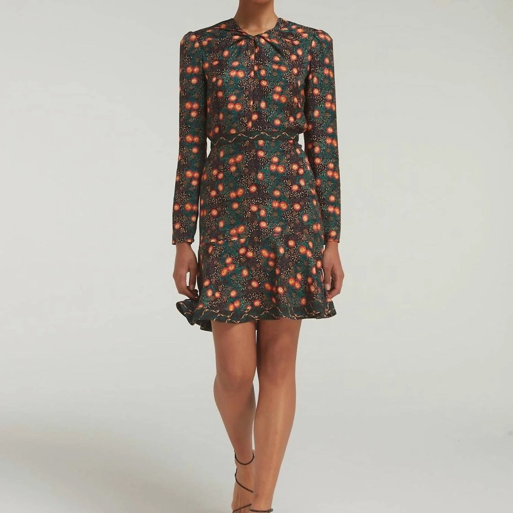 NWT Saloni - Claudia Short Dress Akina Onyx